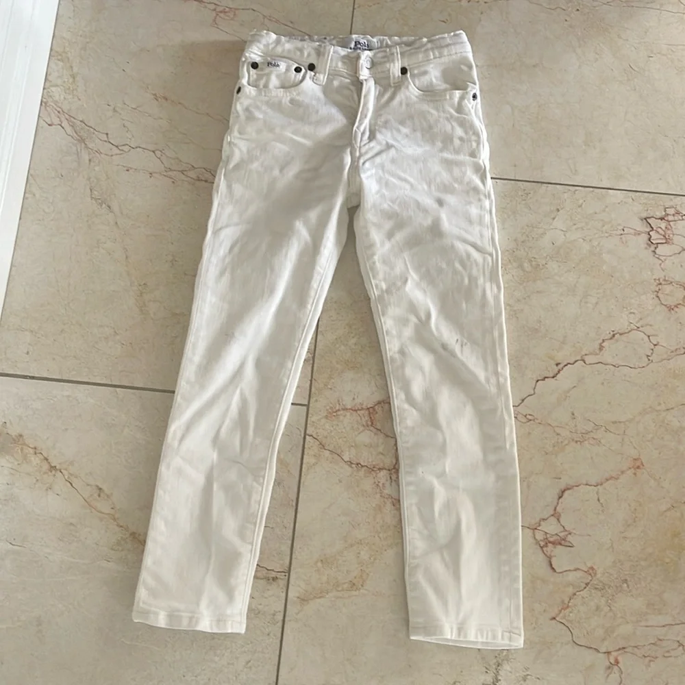 Ralph Lauren white denim boy’s jeans